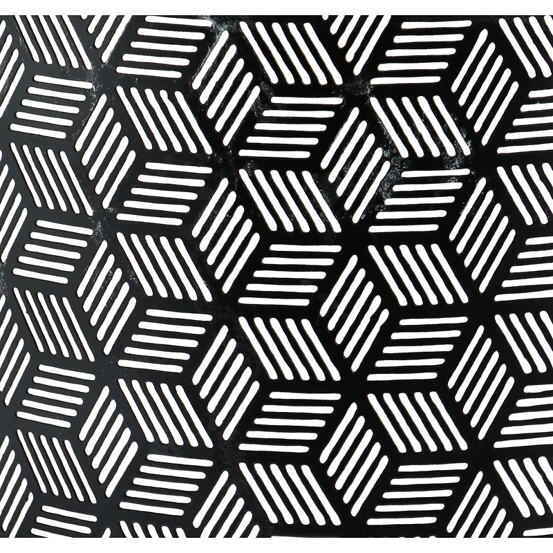 10" Black Metal Contemporary Small Waste Bin