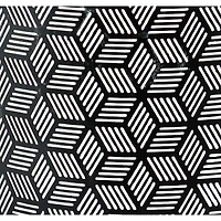 10" Black Metal Contemporary Small Waste Bin