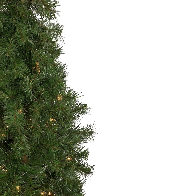 3ft., 4ft., & 5ft. Pre-Lit Woodland Alpine Artificial Christmas Tree Set, Clear Lights