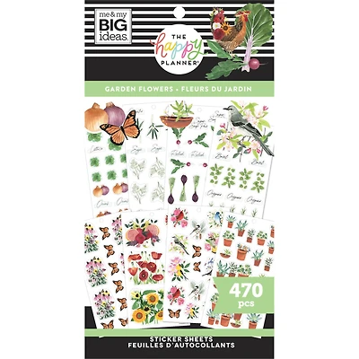 The Happy Planner® Garden Florals Value Pack Stickers