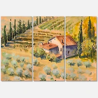 Designart - Little Farm In Countryside