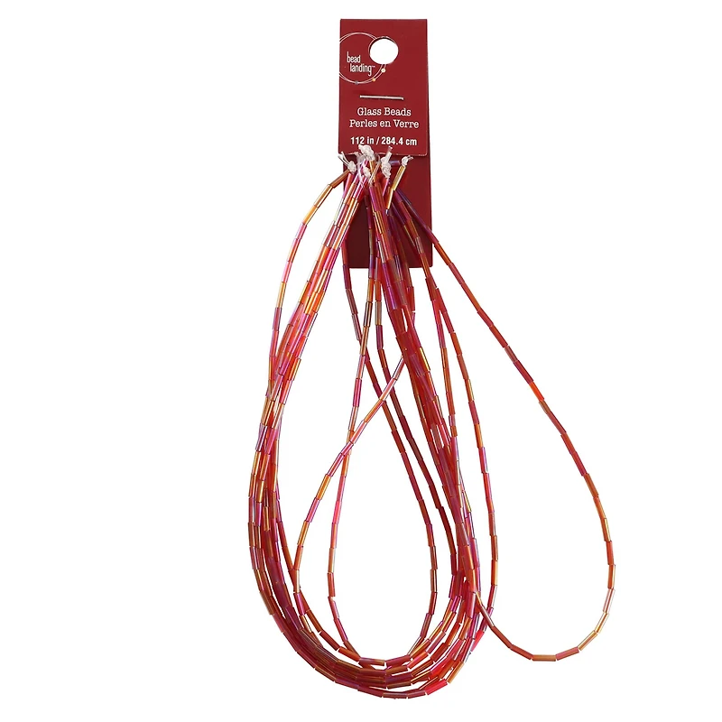 Glass Bugle Seed Beads, 5mm by Bead Landing™