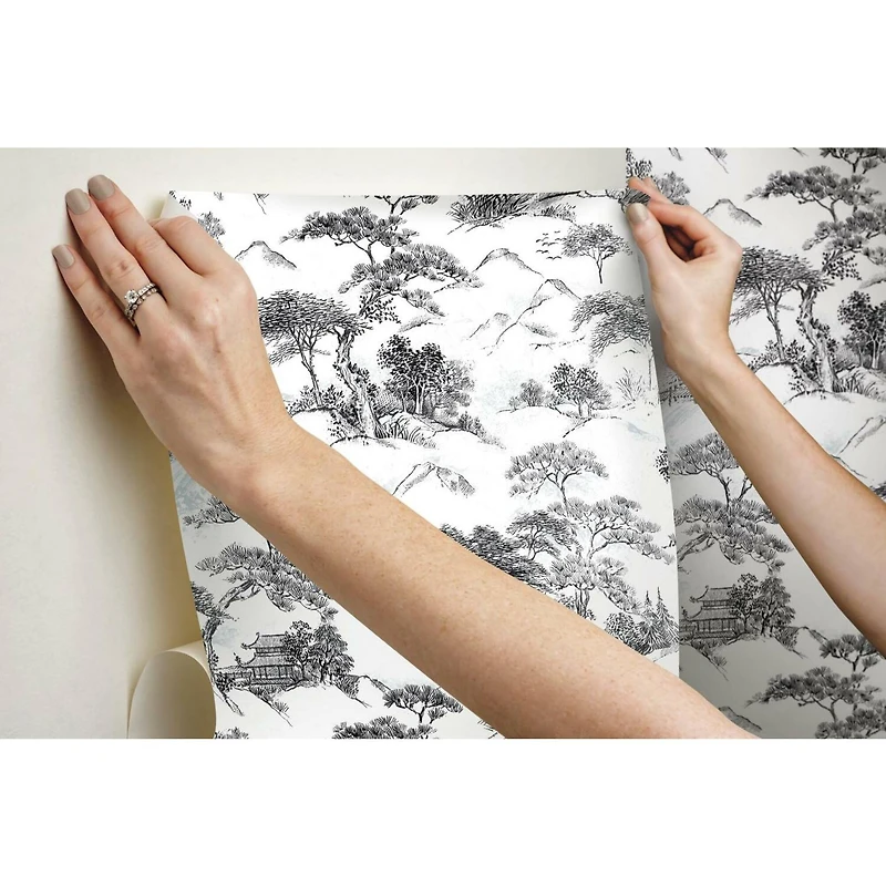RoomMates Oriental Toile Peel & Stick Wallpaper