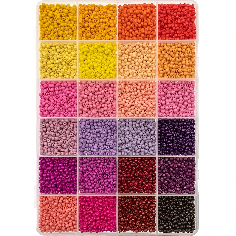 8/0 Bright Glass Seed Beads, 10.5oz. by Bead Landing™