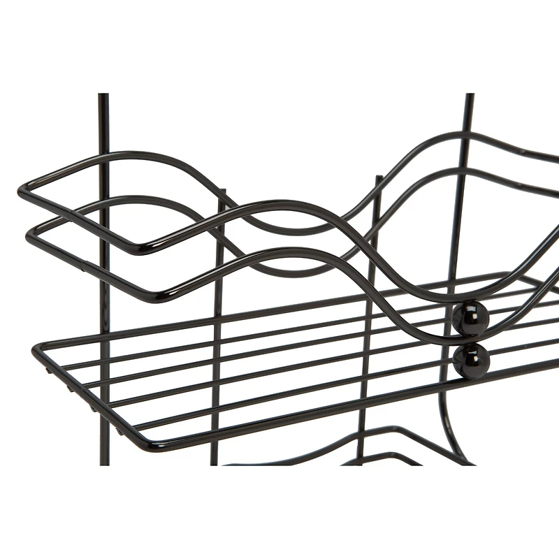 Bath Bliss Ocean Design Black Onyx Shower Caddy