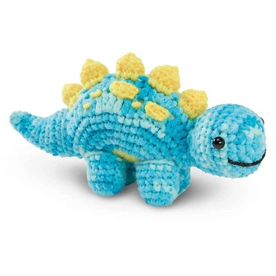 6 Pack: Intermediate Dinosaur Amigurumi Crochet Kit by Loops & Threads®