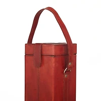 Red Modern Wine Holder, 5" x 5" x 15"