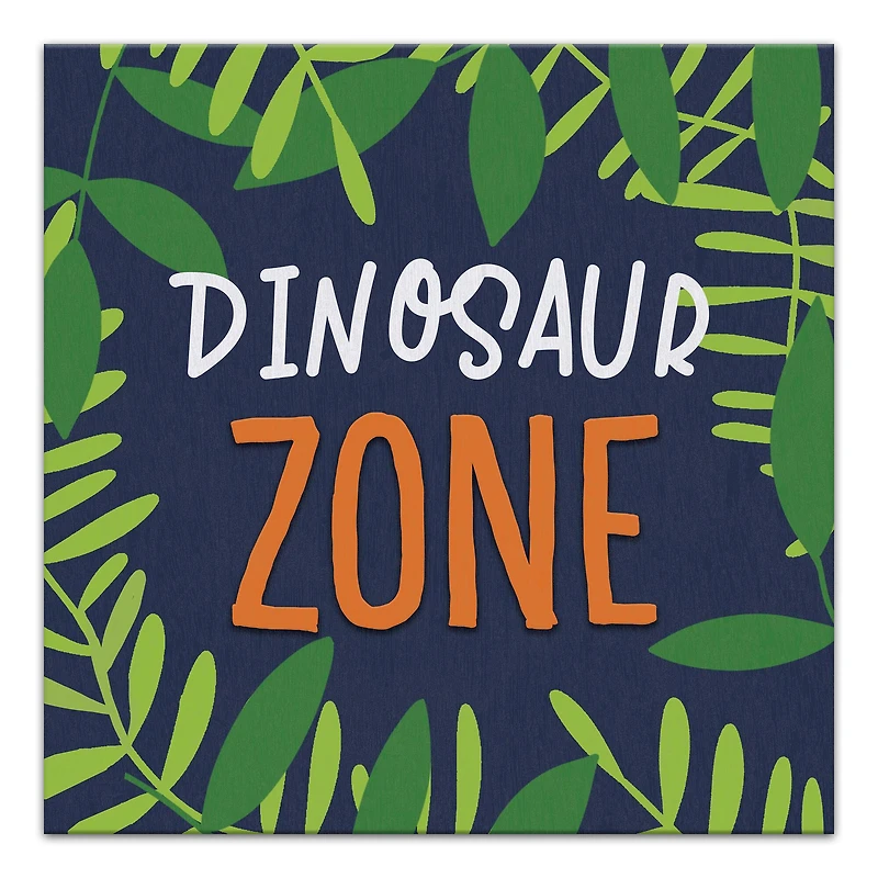 Dinosaur Zone 16" x 16" Canvas Wall Art