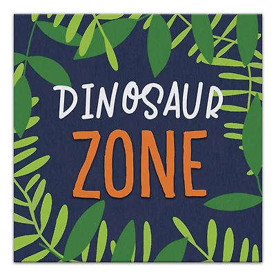 Dinosaur Zone 16" x 16" Canvas Wall Art