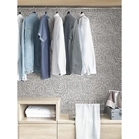 NuWallpaper Charcoal Saraya Peel & Stick Wallpaper