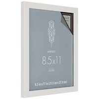 Aspect 8.5" x 11" White Narrow Frame by Studio Décor®