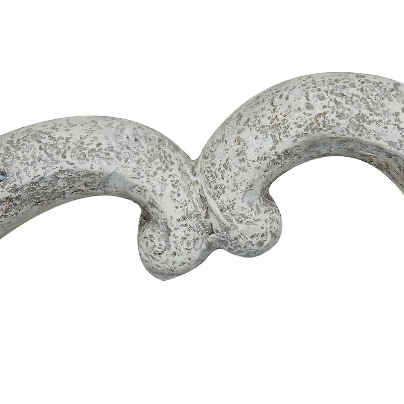 Gray Fiberglass Planter with Stone Mosaic Design