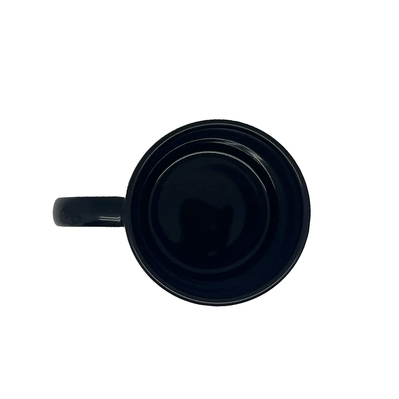 15oz. Black with White Patch Sublimation Mug by Make Market®