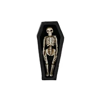 Mini Skeleton in Coffin Decoration by Ashland®