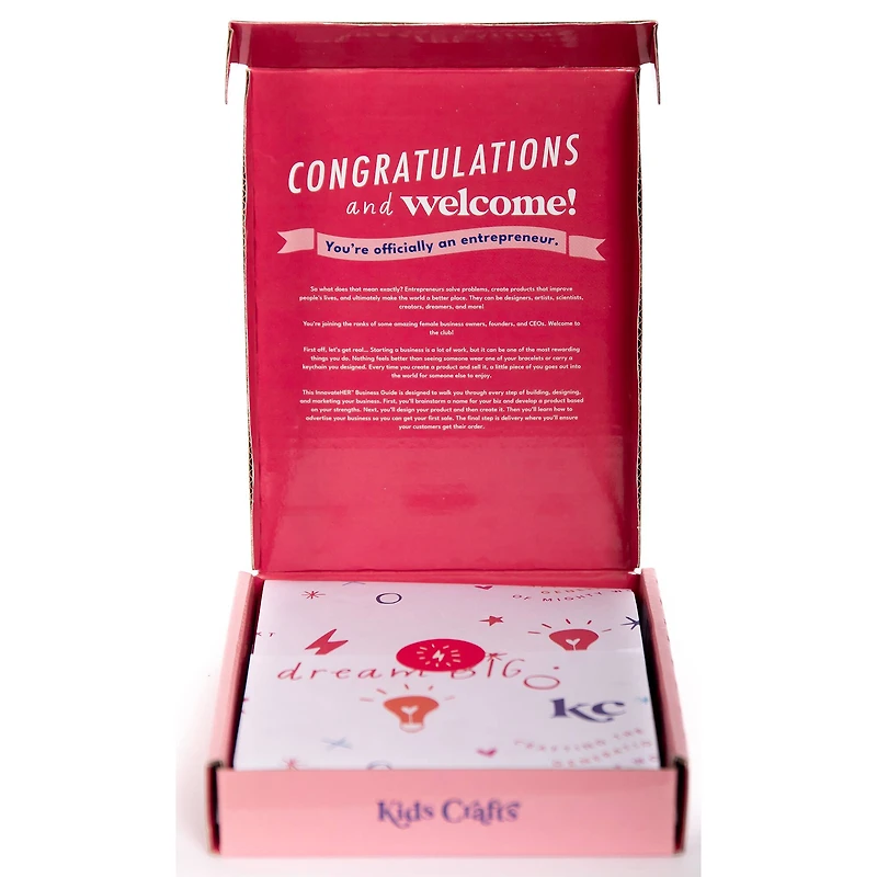 Kids Crafts Make & Sell Keychain Crafting Business Entrepreneur Starter Kit