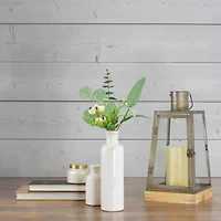 19" White Berry & Eucalyptus Leaf Floral Spring Pick