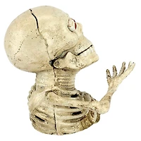 Design Toscano Bugged-Out Hungry Skeleton Cast Iron Mechanical Coin Bank