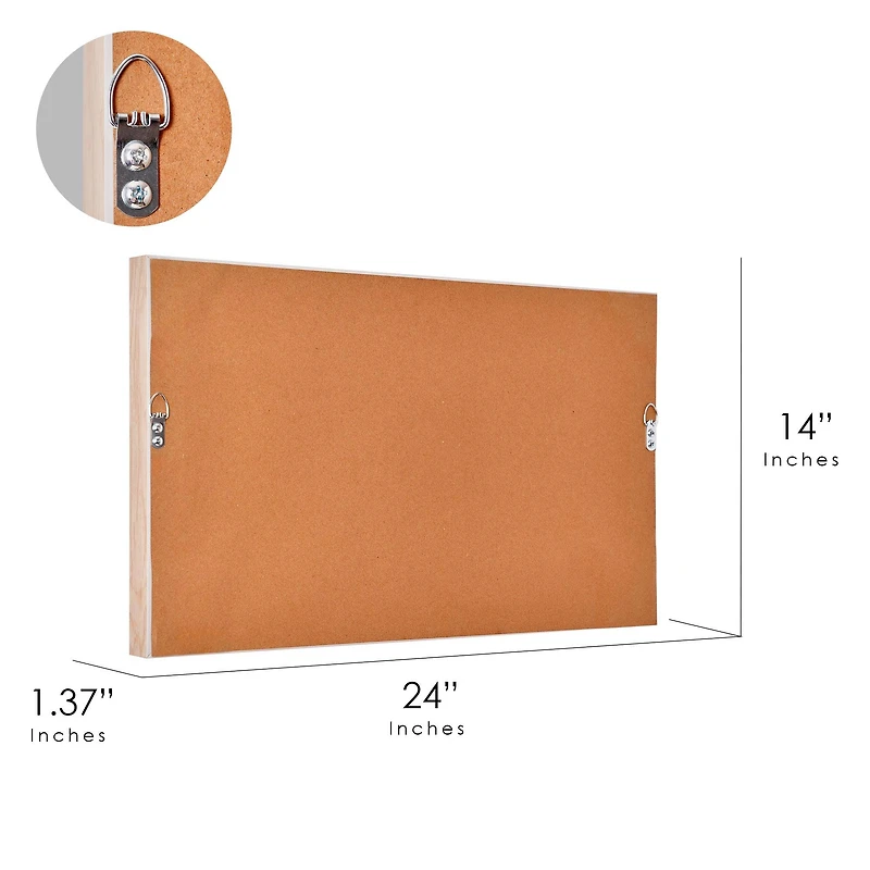 American Art Decor Grand Ole Opry Guitar Canvas with L Frame - 22" x 12"