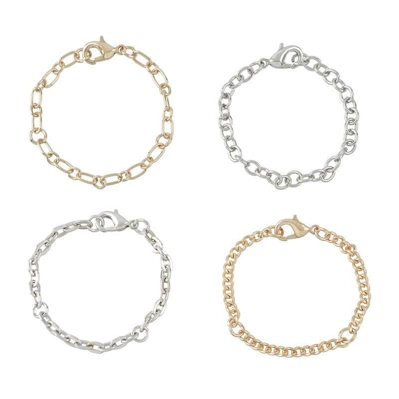 5" Gold & Rhodium Tumbler Charm Accessories, 4ct. by Bead Landing™