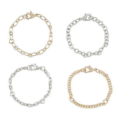 5" Gold & Rhodium Tumbler Charm Accessories, 4ct. by Bead Landing™