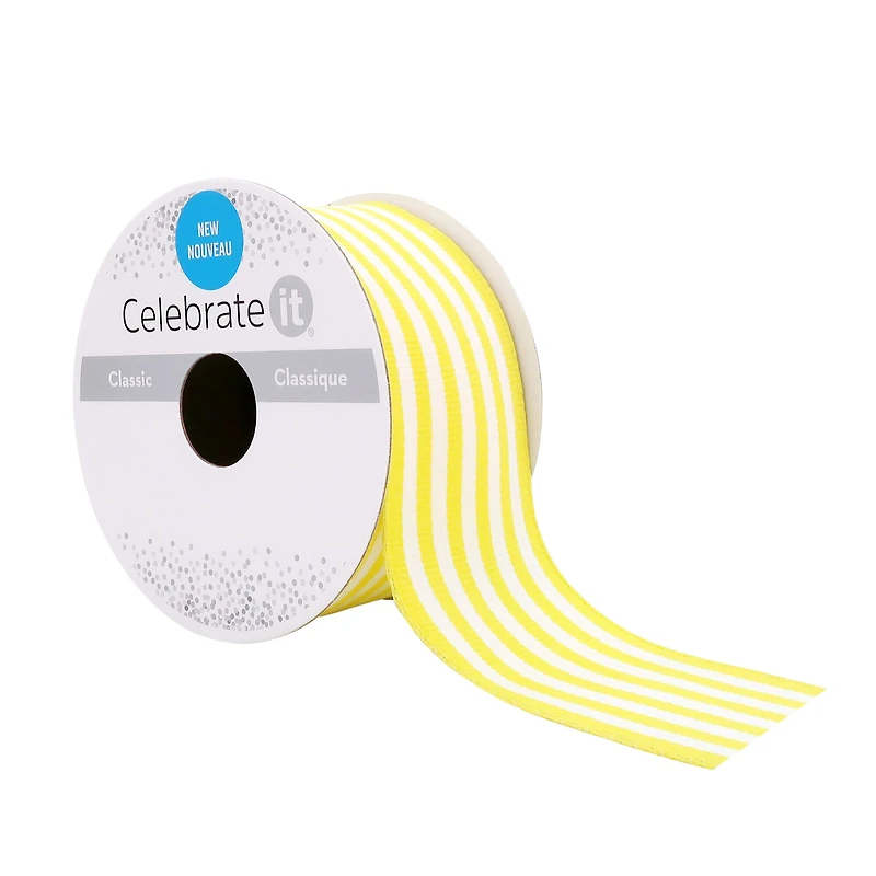 1.5" x 3yd. Wired Stripe Ribbon by Celebrate It™