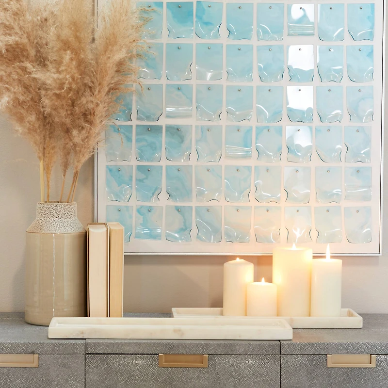 CosmoLiving by Cosmopolitan Marble Tray Set