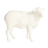 Hello Honey® 6.75" Long White Pastoral Elegance Sheep Taper Candle Holder