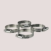 2.75" Stainless Steel Adjustable Swimming Pool Hose Clamps, 4ct.