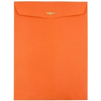 JAM Paper 9" x 12" Orange Recycled Clasp Closure Envelopes