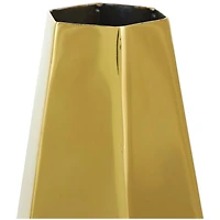 Stainless Steel Geometric Hexagon Shaped Vase Set