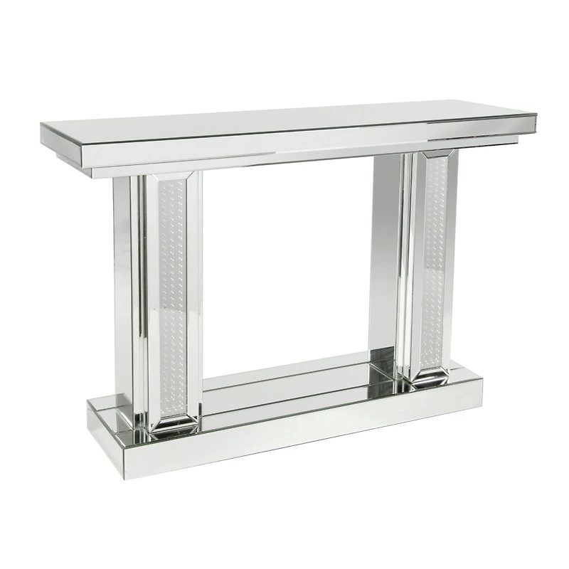 Silver Glam Wood Console Table, 32" x 48"