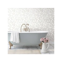 RoomMates White Tree Branches Peel & Stick Wallpaper