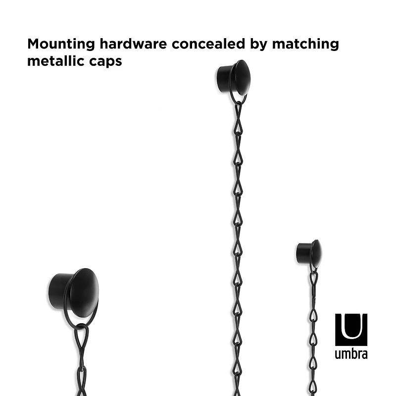 Umbra Black Fotochain Set of Three 8" x 10" Picture Display