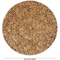 The Novogratz Brown Overlapping Reclaimed Wood Wall Décor