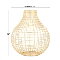 CosmoLiving by Cosmopolitan Gold Iron Modern Vase, 14" x 13" x 13"