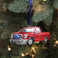 4" Red Ford F-150 Pick Up Truck Christmas Ornament