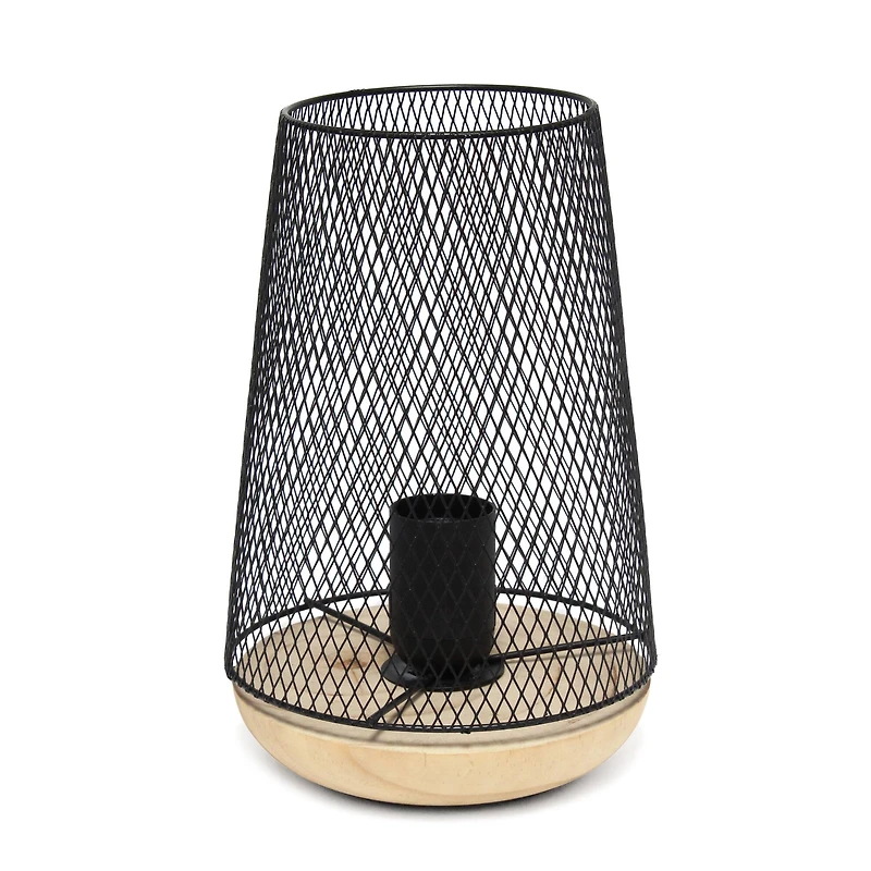 Simple Designs 9" Wired Mesh Uplight Table Lamp