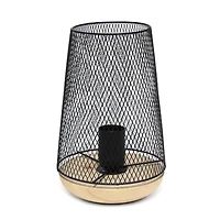 Simple Designs 9" Wired Mesh Uplight Table Lamp