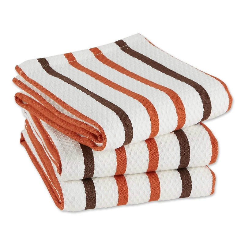 Spice Stripes Heavyweight Dishtowel And Dishcloth (Set of 6)