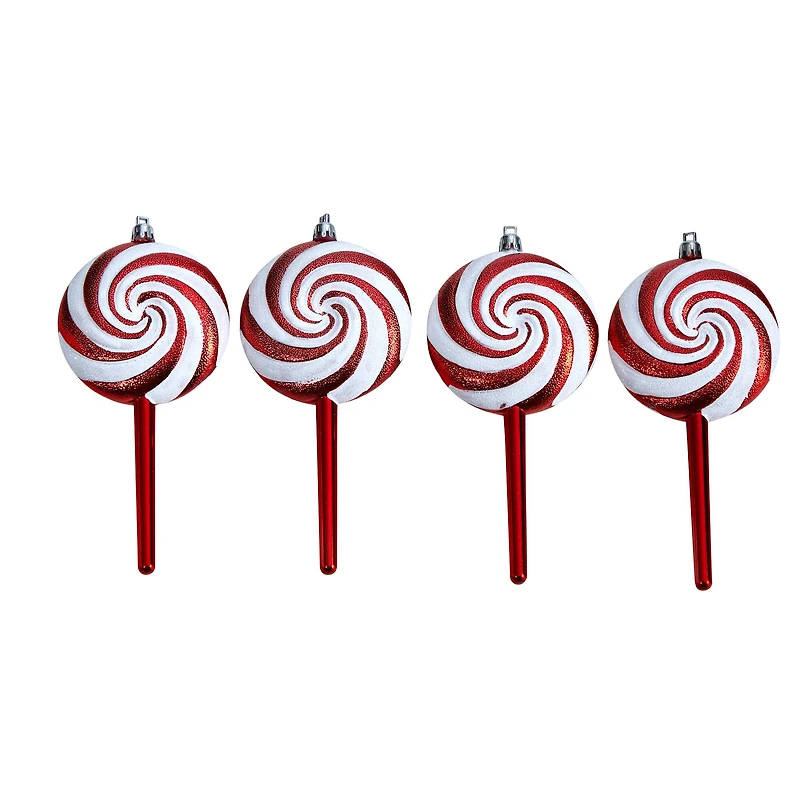 4ct. 7" Shatterproof Christmas Candy Cane Deluxe Ornaments