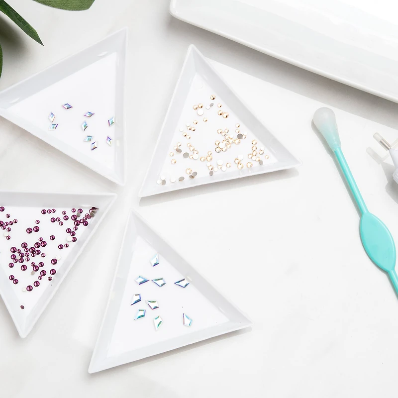 6.4mm Crystal AB Kite Glue-On Austrian Crystals by Bead Landing™, 10ct.