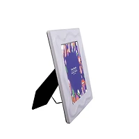 Flora Bunda® 5" x 7" Lilac A Curve Line Ceramic Frame