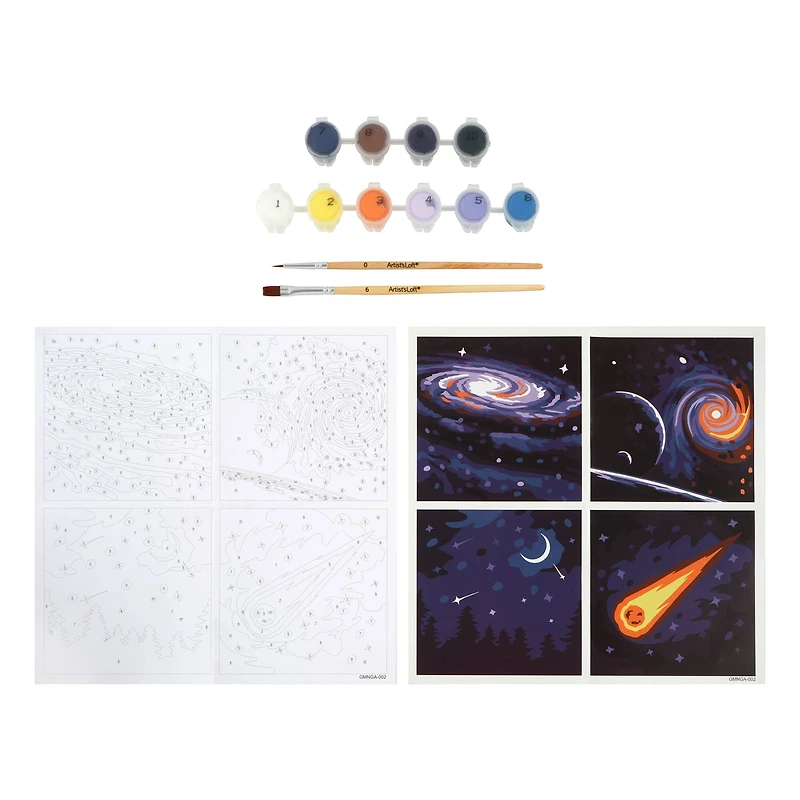 Galaxy Paint-by-Number Gallery Mini Kit by Artist's Loft®
