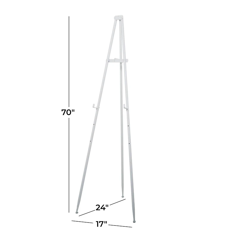 White Traditional Easel, 24" x 17" x 70"