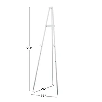 White Traditional Easel, 24" x 17" x 70"