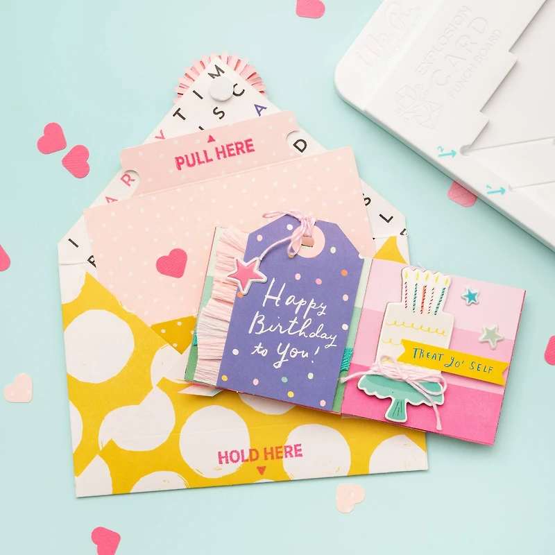 We R Memory Keepers Explosion Card Punch Board