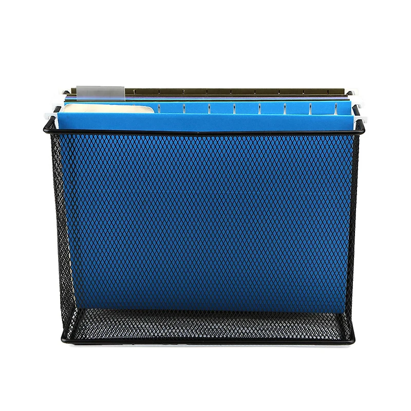 Mind Reader Metal Mesh File Organizer Storage Basket
