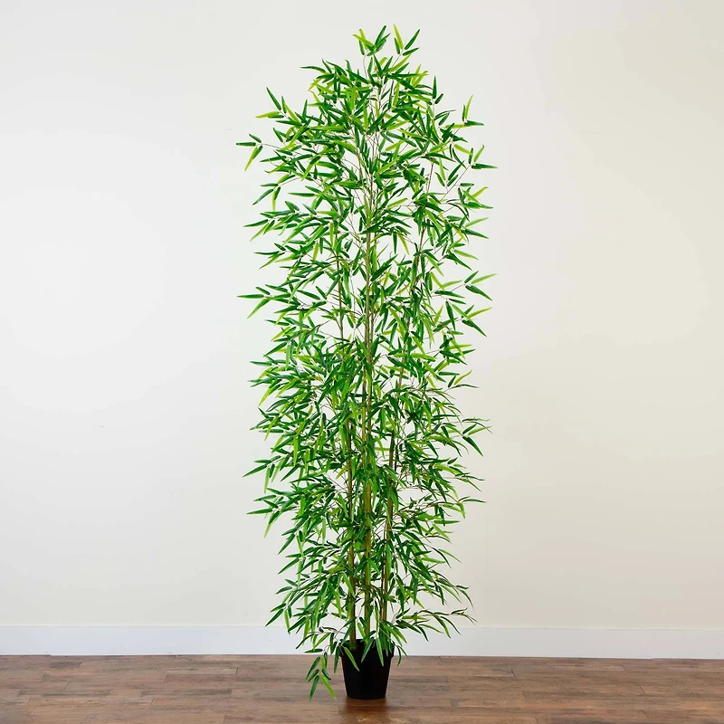 9ft. Potted Green Artificial Bamboo Tree
