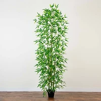 9ft. Potted Green Artificial Bamboo Tree