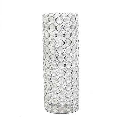 Elegant Designs™ 11" Chrome Crystal Decorative Vase